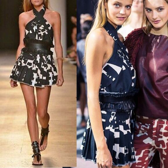 NWT Isabel Marant Runway Kib Pleated Wrap Miniskirt,  FR 36/US 4 - Picture 1 of 10